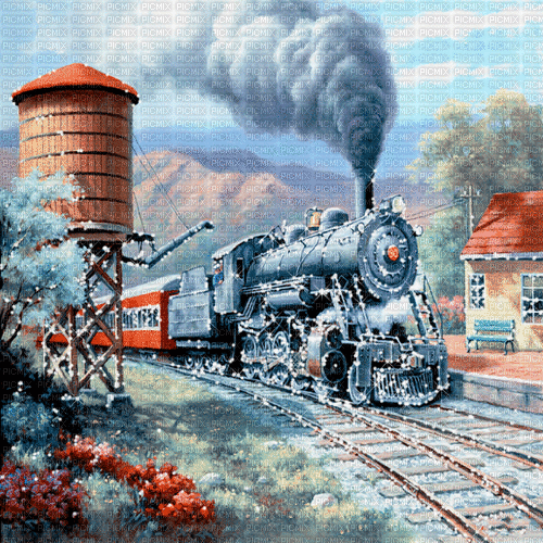 zug train milla1959 - Animovaný GIF zadarmo