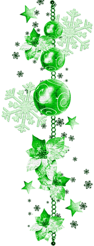 Christmas.Winter.Deco.Green - бесплатно png