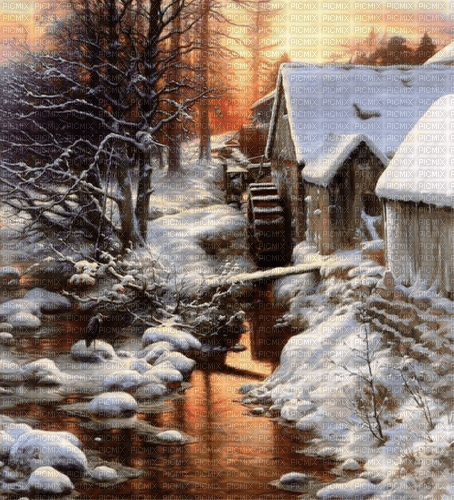Rena Vintage Winter Background Hintergrund - png ฟรี