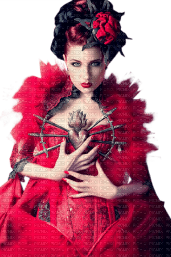 woman in red - png ฟรี