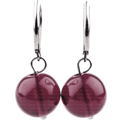 Earrings Plum - By StormGalaxy05 - δωρεάν png