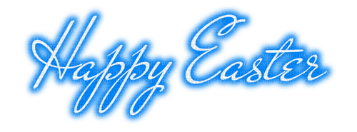 Happy Easter.Text.White.Blue - 無料png