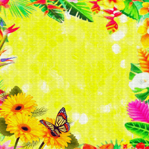 ME   / BG /animated.summer.flpwers.yellow.idca - Δωρεάν κινούμενο GIF