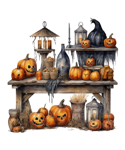 halloween, pumpkin, - Бесплатный анимированный гифка