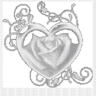 flower heart - GIF animate gratis