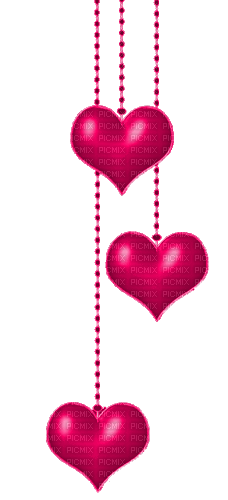 Hanging.Hearts.Pink - darmowe png