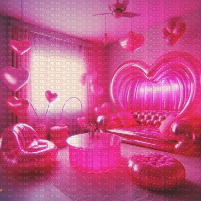 Pink Room with Inflatable Furniture - png ฟรี