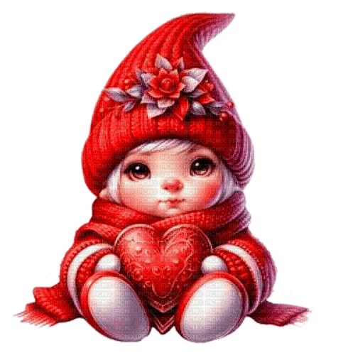 st. Valentine gnome by nataliplus - gratis png