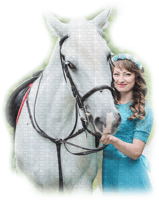 woman with horse bp - png gratuito