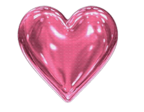 metallic pink heart Bb2 - png gratis