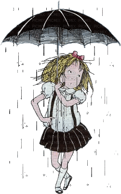 child in rain bp - Ingyenes animált GIF