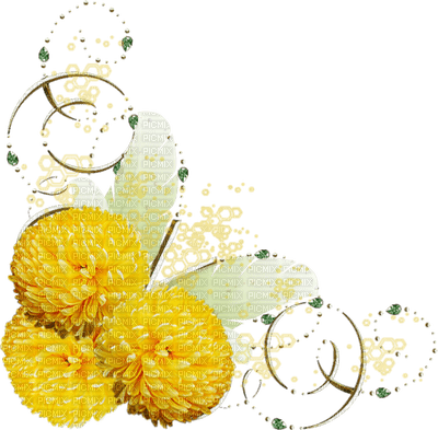 fleur jaune.Cheyenne63 - Free PNG