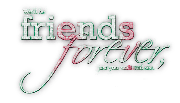 soave text friends forever pink green - ücretsiz png