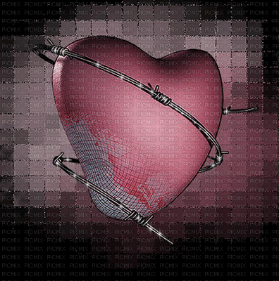 corazón encadenado - GIF animate gratis