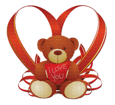 Kaz_Creations Deco Valentine Heart Love Teddy Bear - png grátis