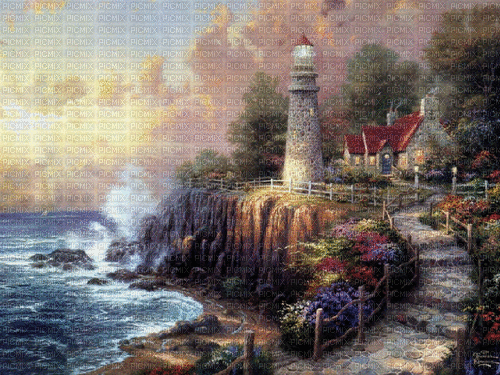 Lighthouse Background - 無料のアニメーション GIF