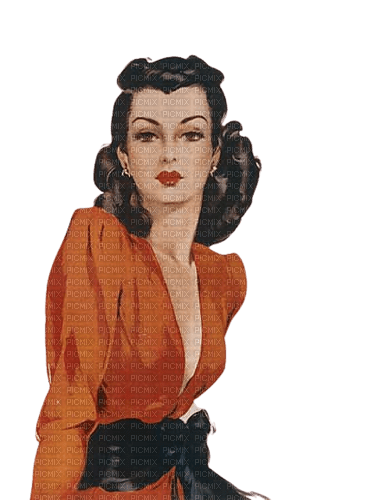 kikkapink vintage woman - ücretsiz png
