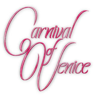 soave text carnival venice pink - png gratis