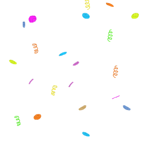 Confetti - Animovaný GIF zadarmo