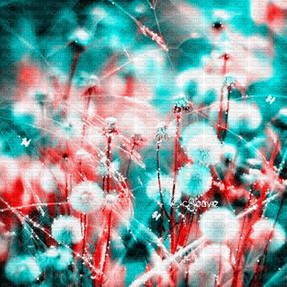 soave background animated painting field flowers - Besplatni animirani GIF