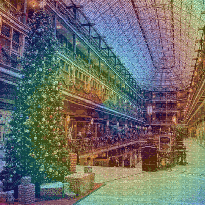 Rainbow Christmas Background - Δωρεάν κινούμενο GIF