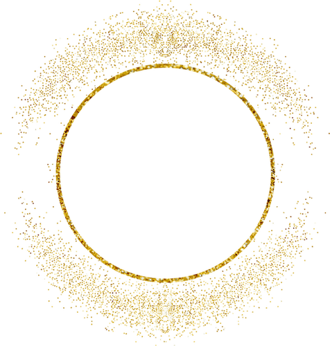 Cadre.Frame.Gold.Circle.Victoriabea - δωρεάν png