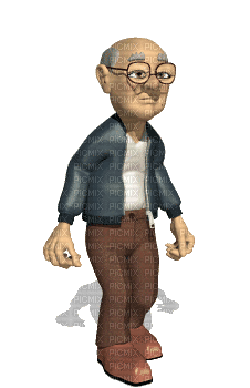 grandpa opa fun grand-père man homme human person tube animation gif anime animated mann men - Bezmaksas animēts GIF