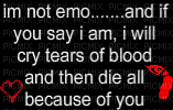 im not emo quote - 無料png