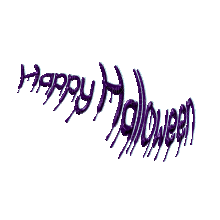 ani-text happy halloween-lila-halloween - Free animated GIF