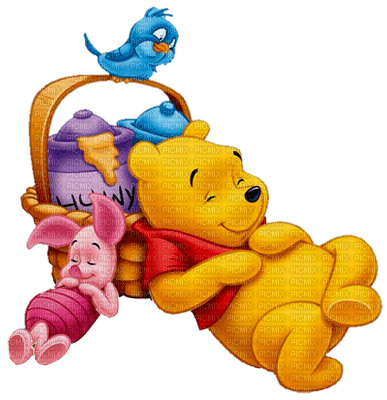 Winnie Pooh, paintinglounge , relax , cartoon , bear , pig - Free PNG -  PicMix