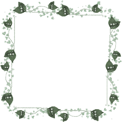 frame cadre rahmen leaves deco tube green - Besplatni animirani GIF