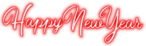Happy New Year.Text.White.Red - KittyKatLuv65 - Free PNG