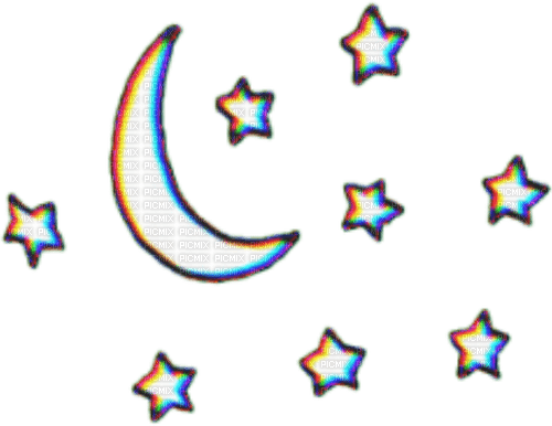 moon/stars overlay - kostenlos png