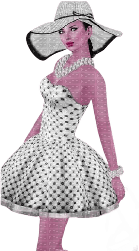 kikkapink woman fashion polka dots dot - png gratis