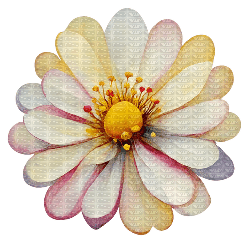 daisy watercolor Bb2 - Free PNG