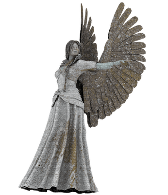 Kaz_Creations Halloween Statue Angel - ilmainen png