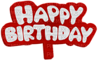 Kaz_Creations Deco Sign Happy Birthday - png grátis