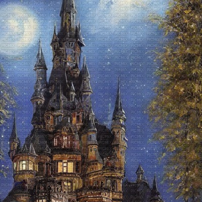 Castle against the Night Sky - Free PNG