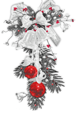 soave deco winter christmas  branch bells - 無料png