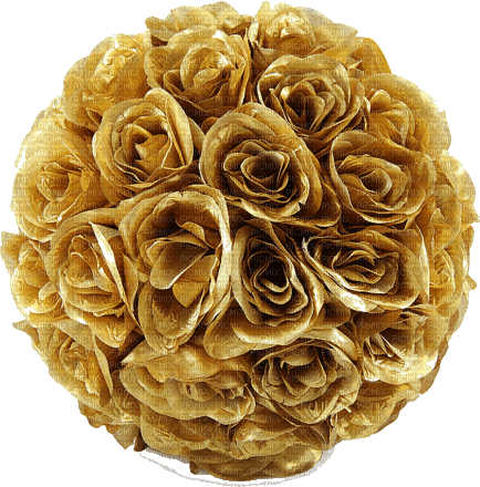 MMarcia flor fleur dourada d'or golden - png grátis