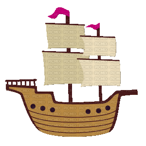 Travel Boat - Bezmaksas animēts GIF