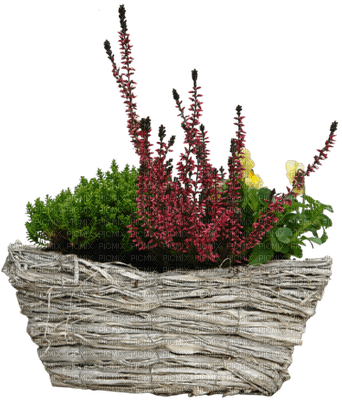 Kaz_Creations Deco Flowers Colours Basket - gratis png