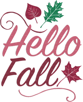 soave text autumn hello fall deco pink green - png gratis