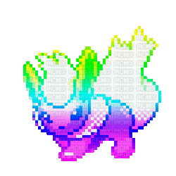 rainbow flareon - 無料のアニメーション GIF