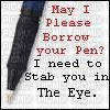 may I please borrow your pen? - 無料png