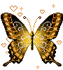 Glitter deco image gif papillon Irena - Darmowy animowany GIF