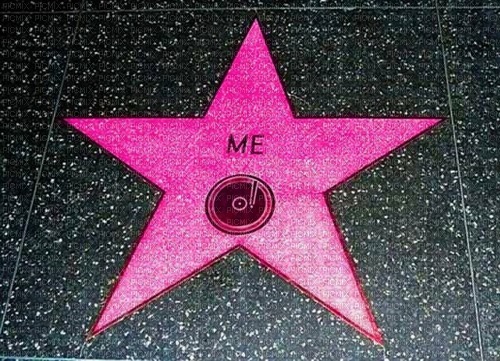 pink hollywood walk of fame star me - ilmainen png