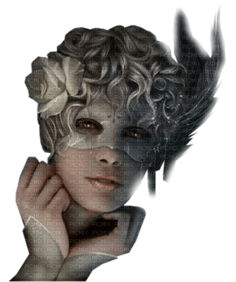 mujer mascara by EstrellaCristal - ilmainen png