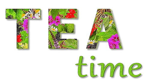 Tea time.Text.green.Deco.Victoriabea - Free PNG