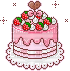 pink cake - Nemokamas animacinis gif